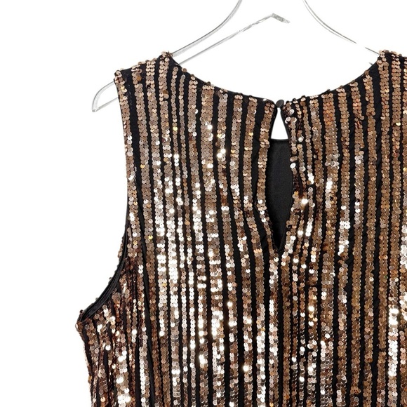 Torrid Sequin Rose Gold Black Women’s Sleeveless Party Mini Dress Sz 3X - Picture 11 of 12